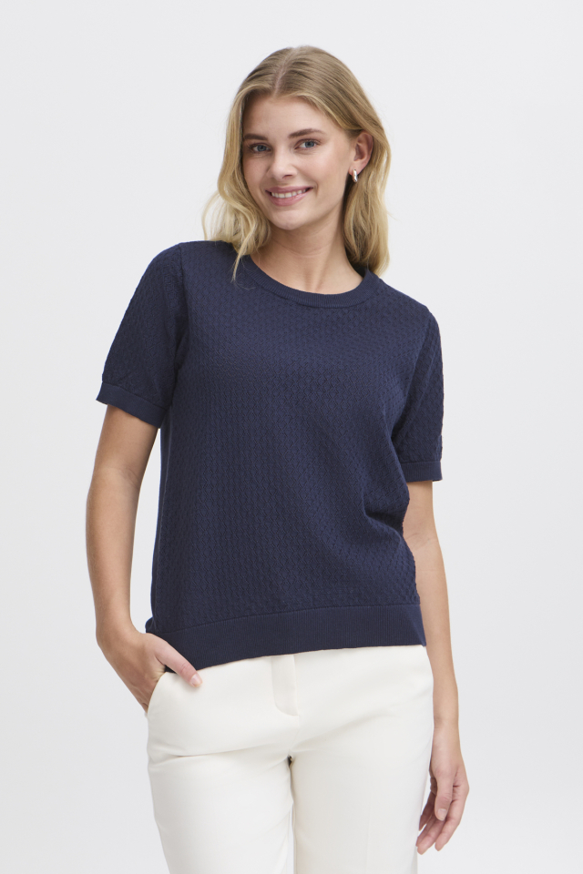 T-shirt TINA texture - FR20615623navy - Fransa