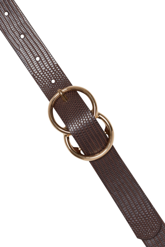 Ceinture boucle double dorée - Ichi20114907CB - Ichi